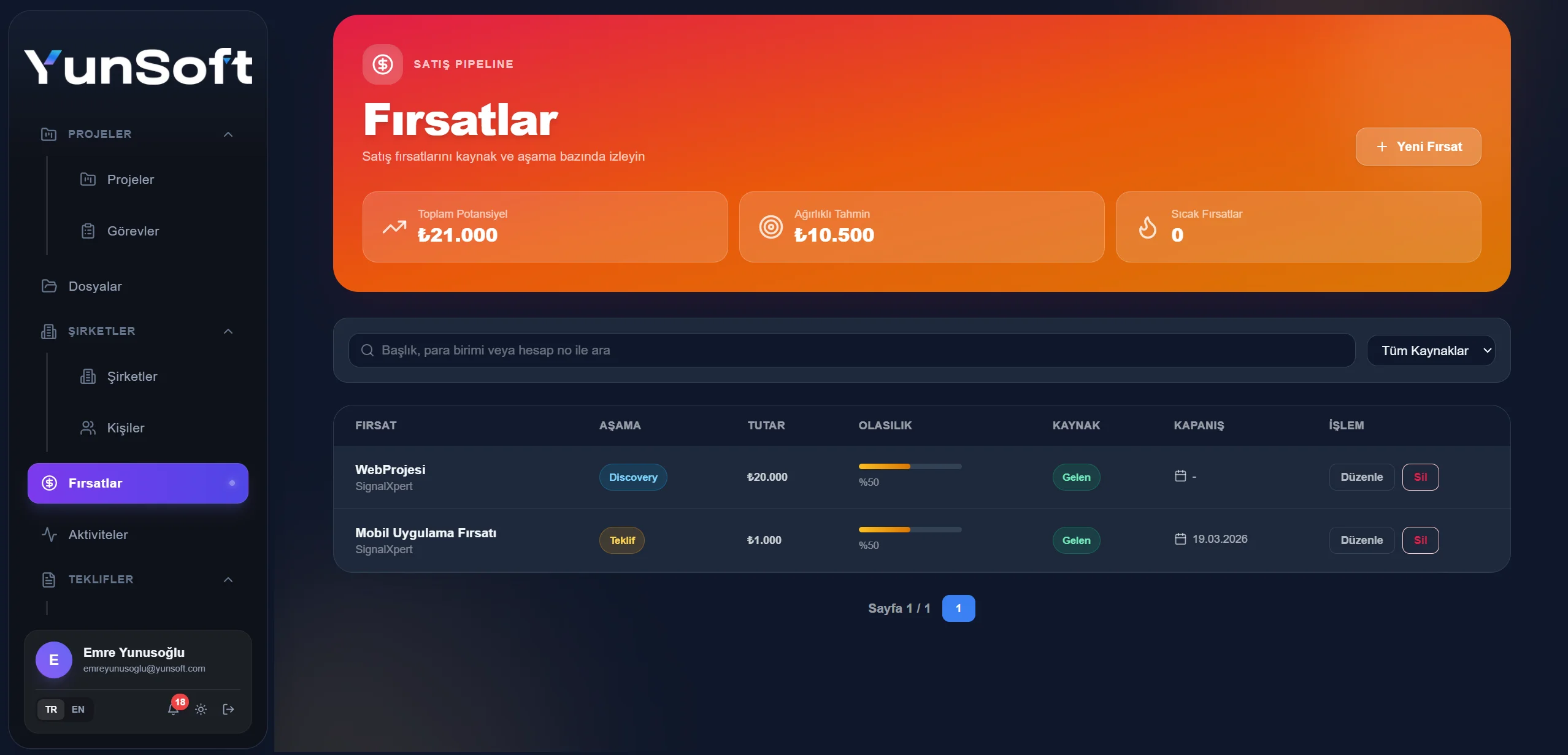 Novasis AI CRM and business operations interface