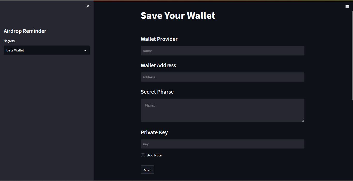 Save Wallet