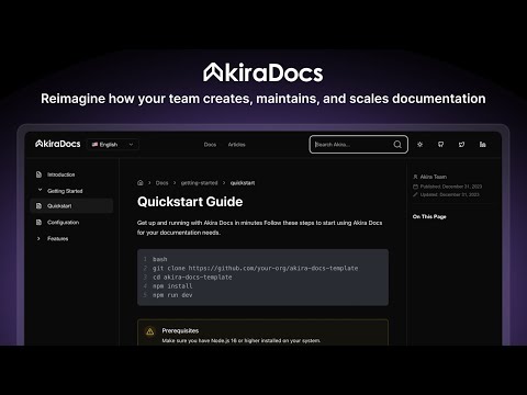 AkiraDocs First Draft