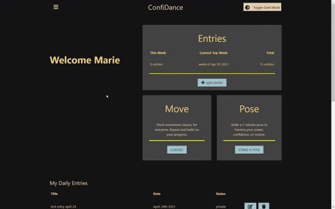 link to Confidance application