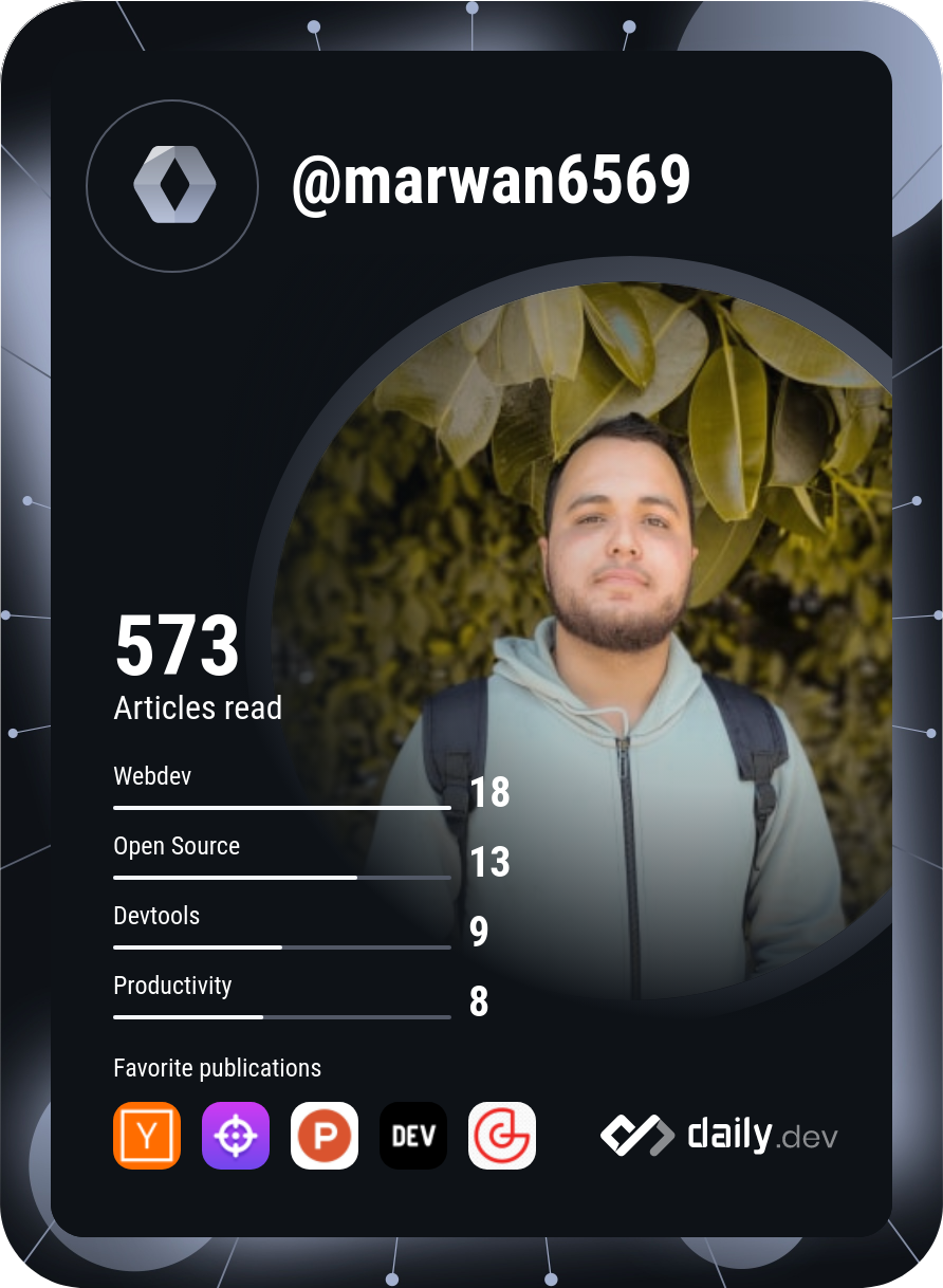 marwan mohamed's Dev Card