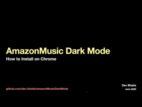 AmazonMusic Dark Mode