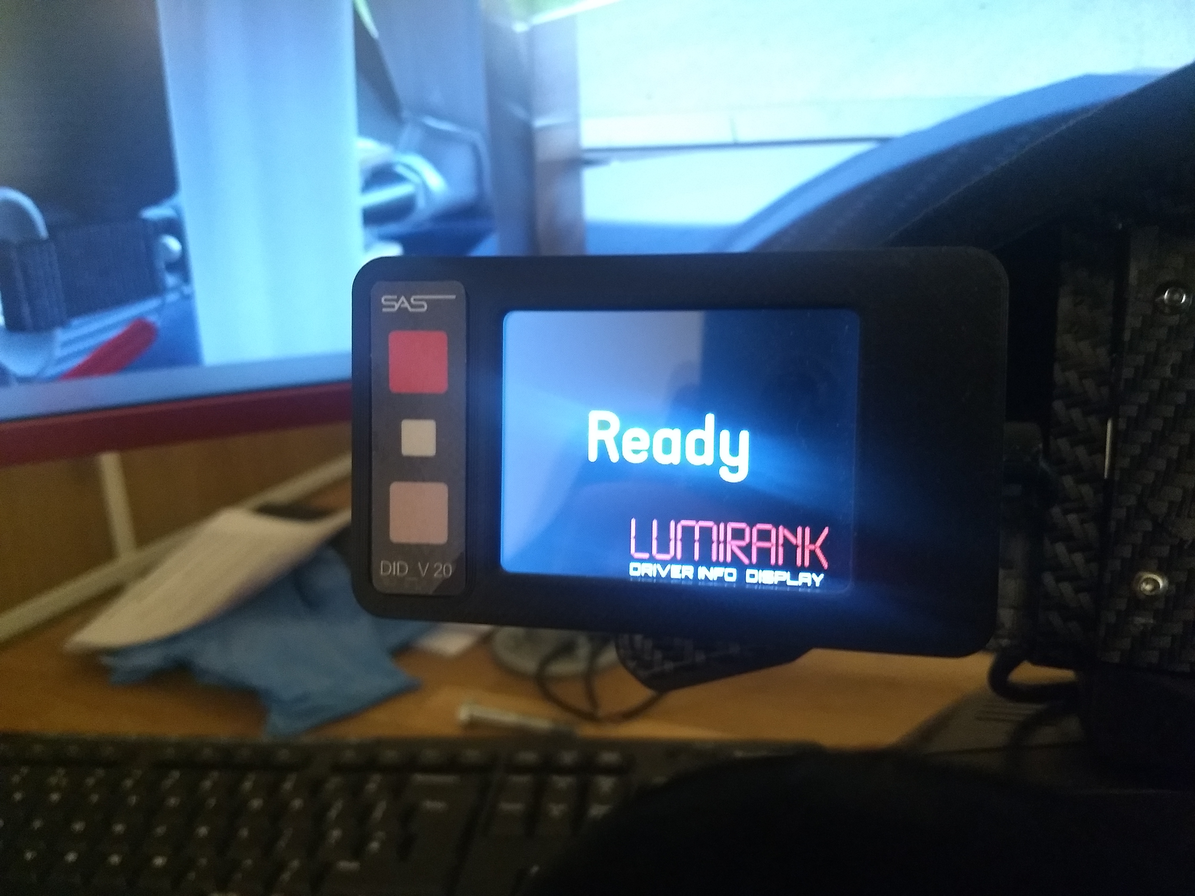 Lumirank screen on Bregfer's NSX rig