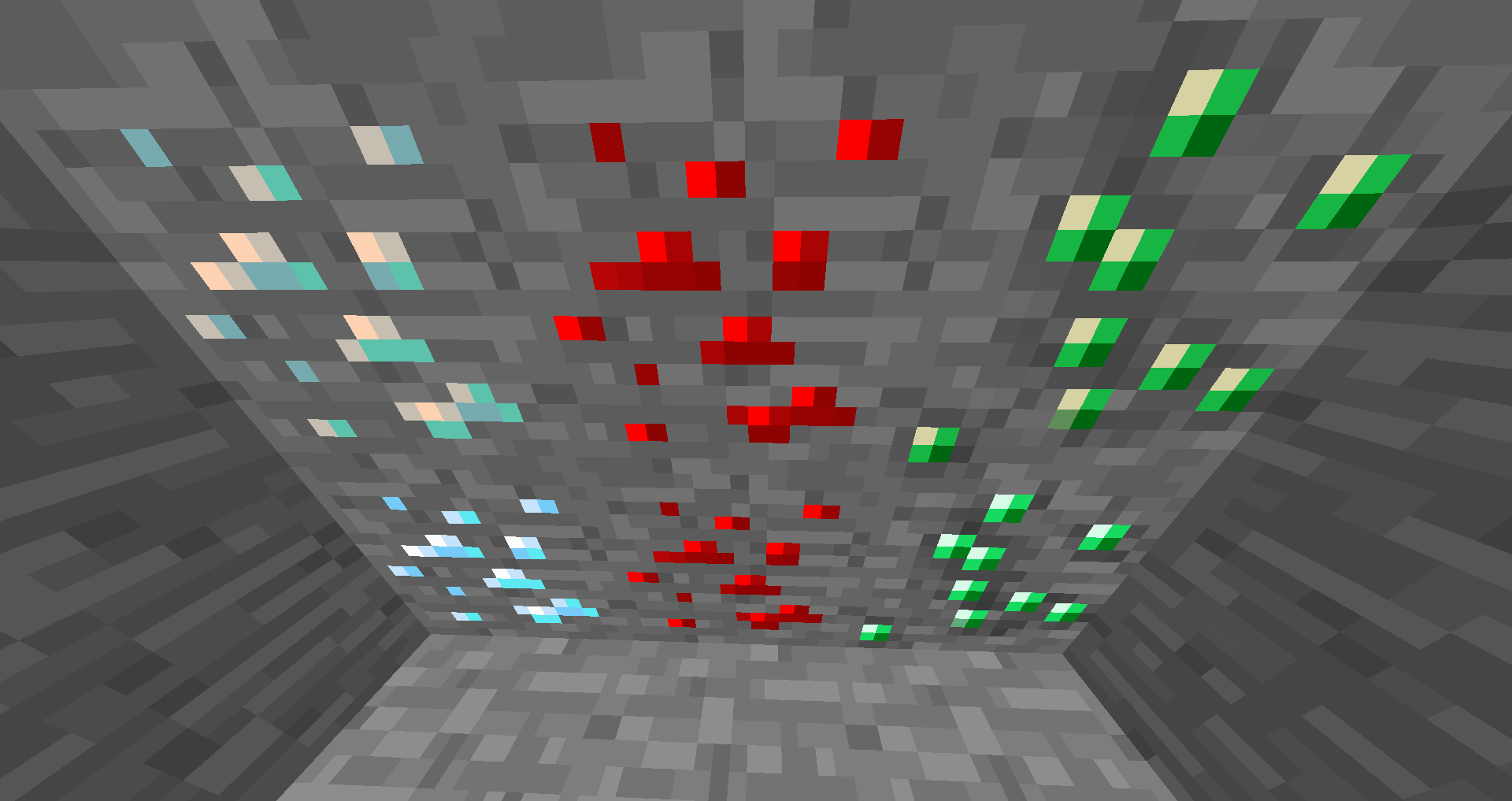 OSV ores on the bottom, vanilla ores on the top