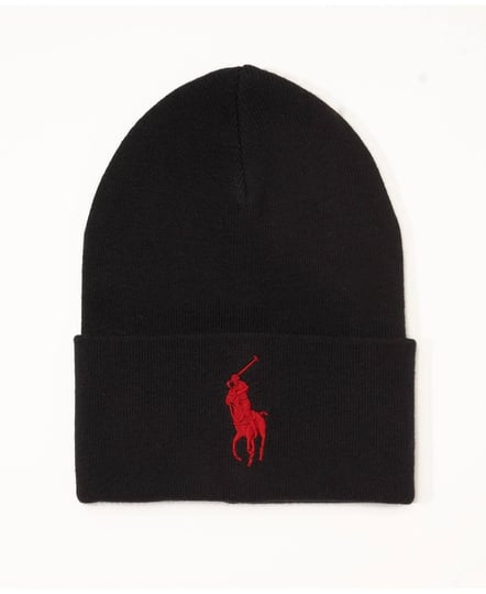polo-ralph-lauren-big-pony-cuff-beanie-hat-black-1