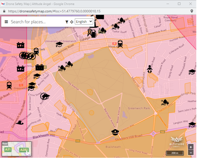 Drone Safety Map