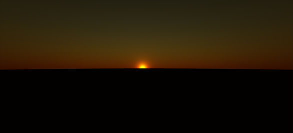 Atmospheric scatter sun set