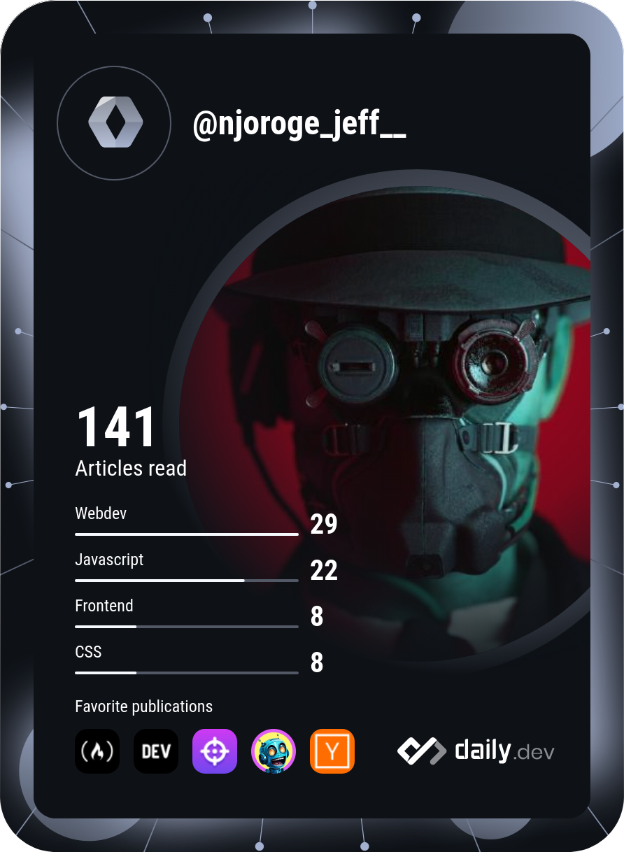 Jeff's Dev Card