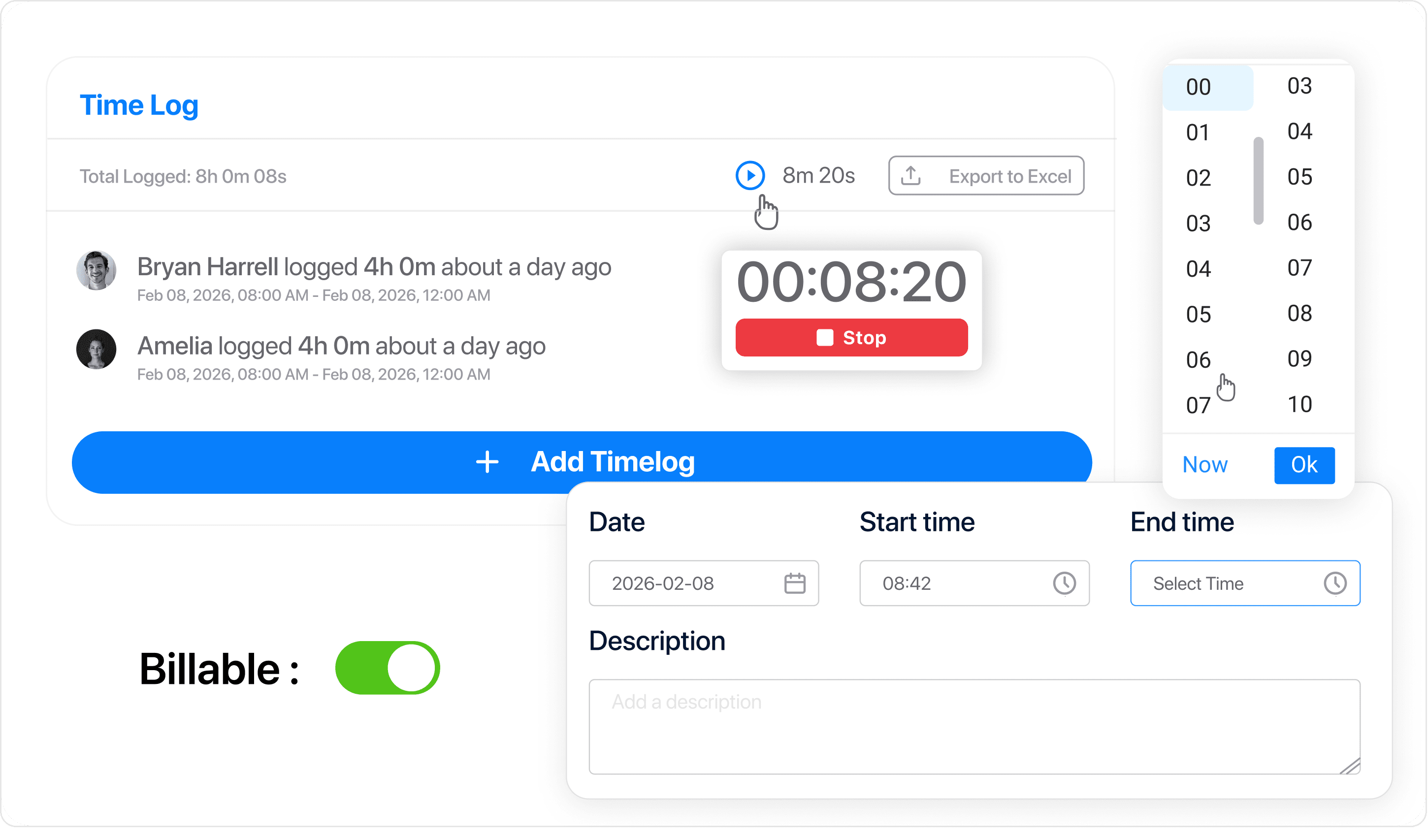 Worklenz time tracking