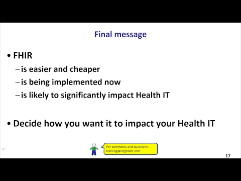 Video of FHIR Executive Summary presentation