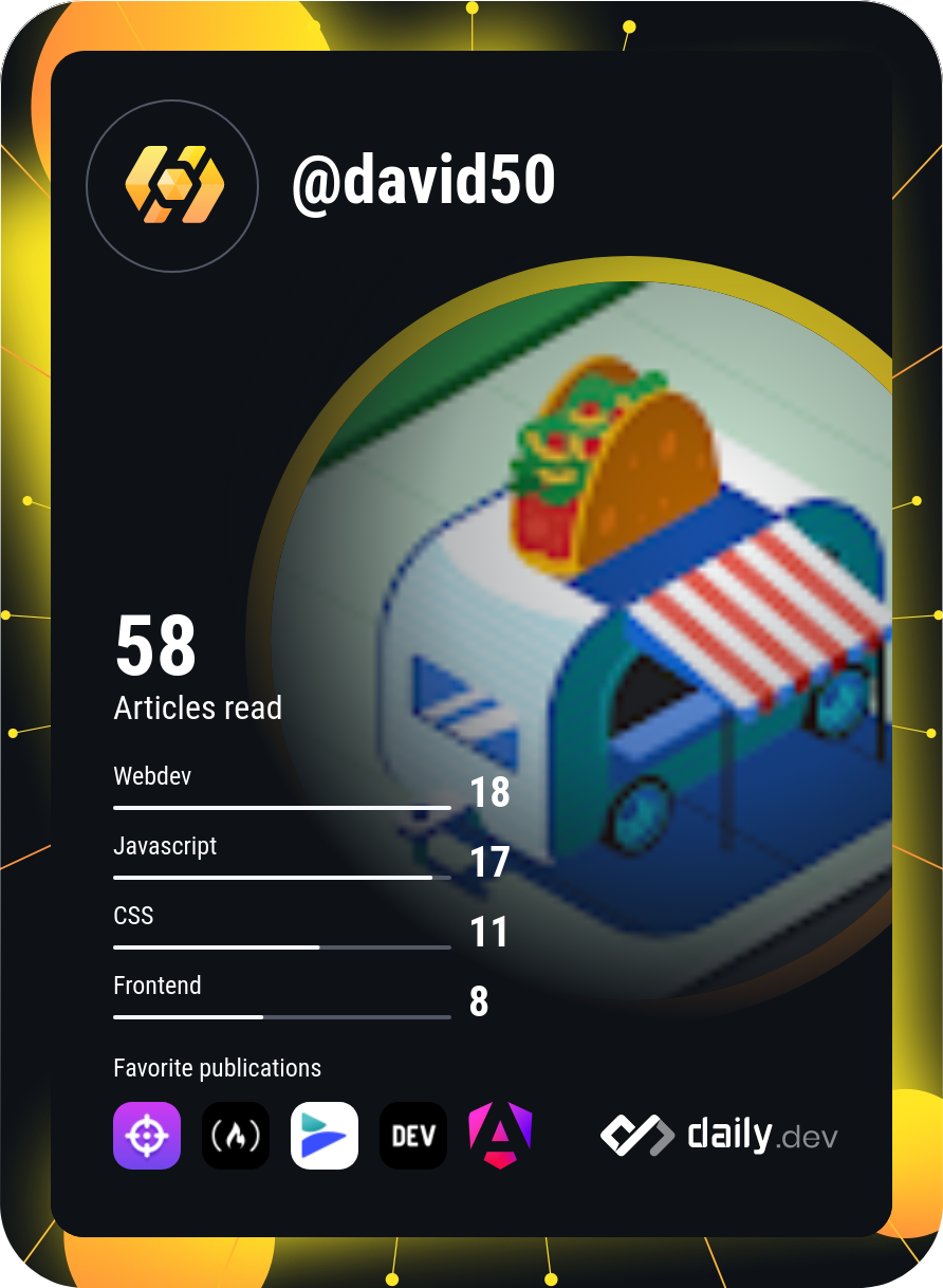 David's Dev Card