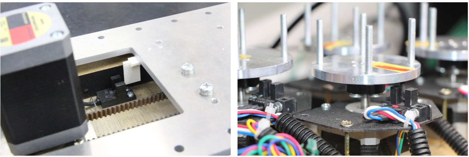 Two configuration of homing sensor