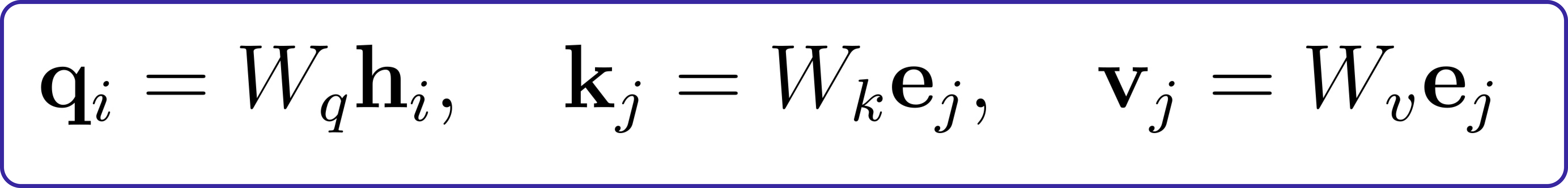 query, key and value