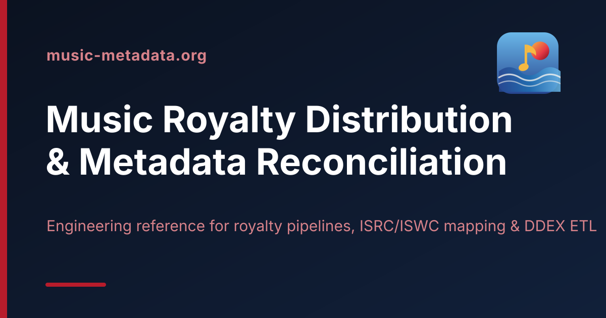 Music Royalty Distribution & Metadata Reconciliation
