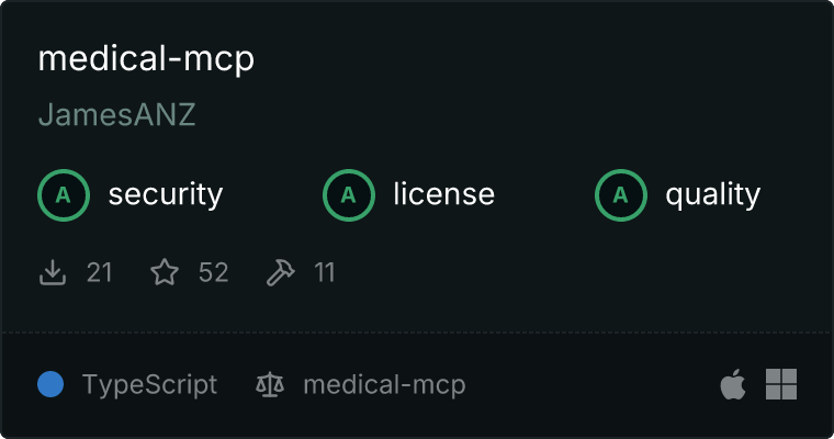 medical-mcp MCP server