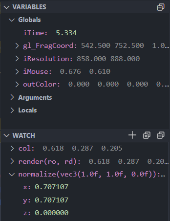 Watches and variables