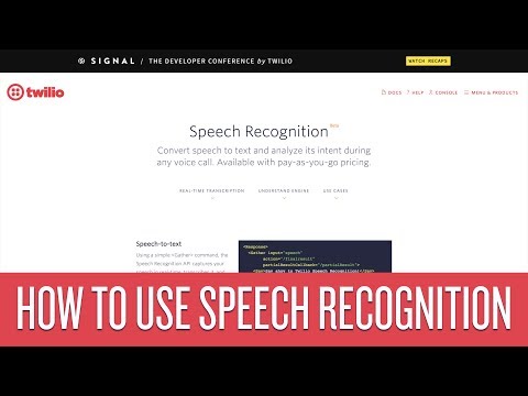 How to Use Twilio Speech Recognition