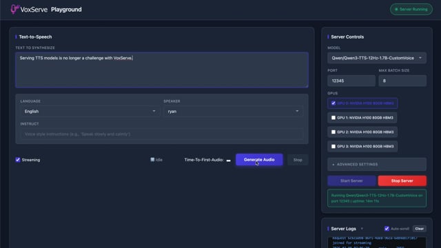 Ultra-Low Latency Demo