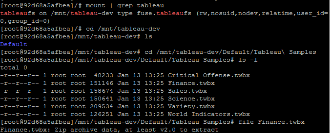 working with files and directories on tableaufs