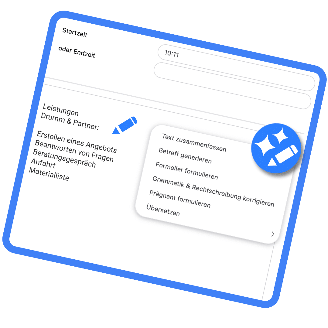 AI tools in EGroupware