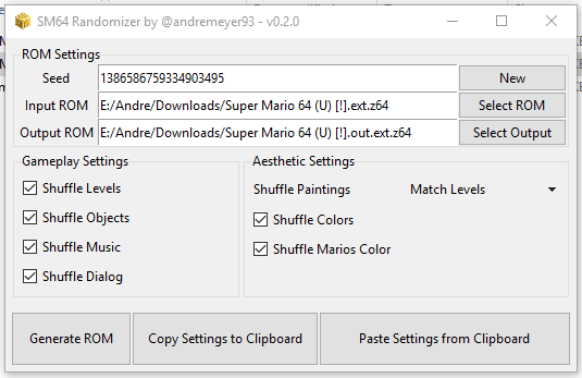 SM64 Randomizer GUI