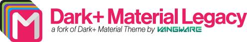 Dark+ Material Legacy logo