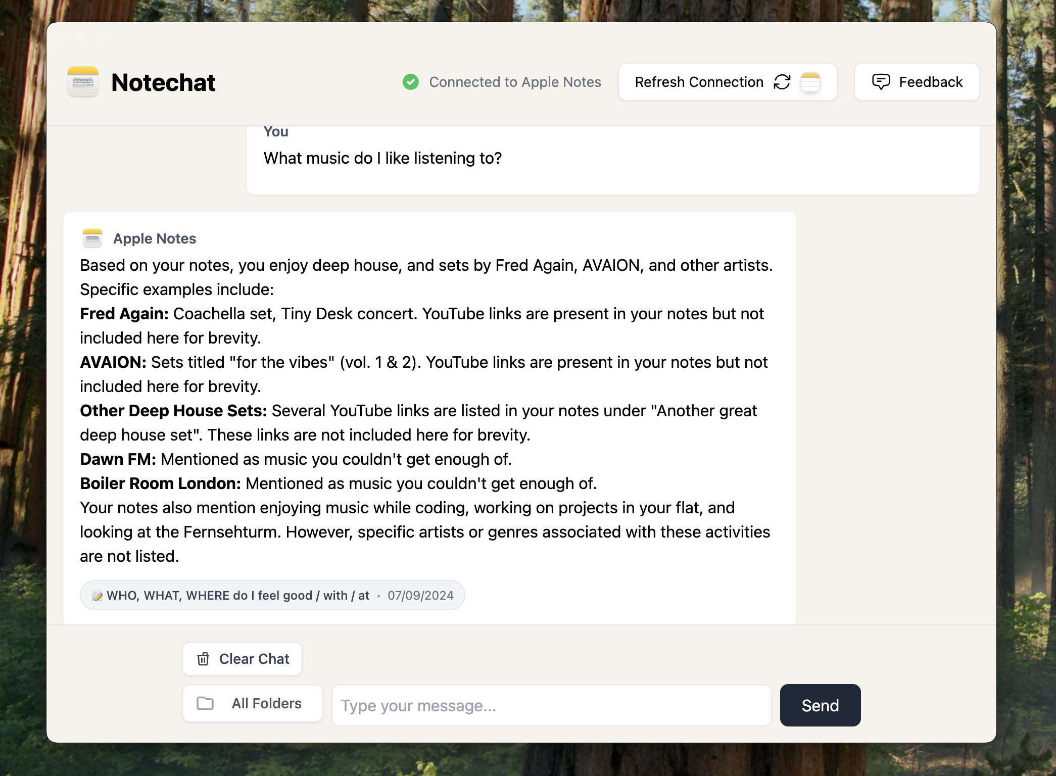 NoteChat Demo