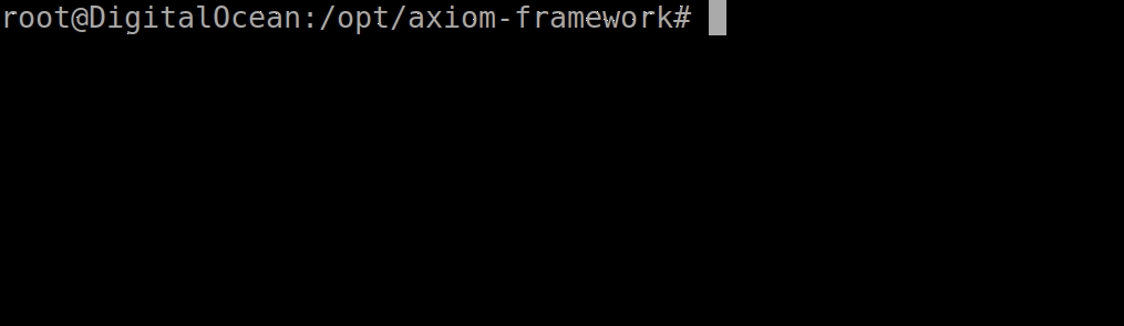 AXIOM Framework showing hashcat command