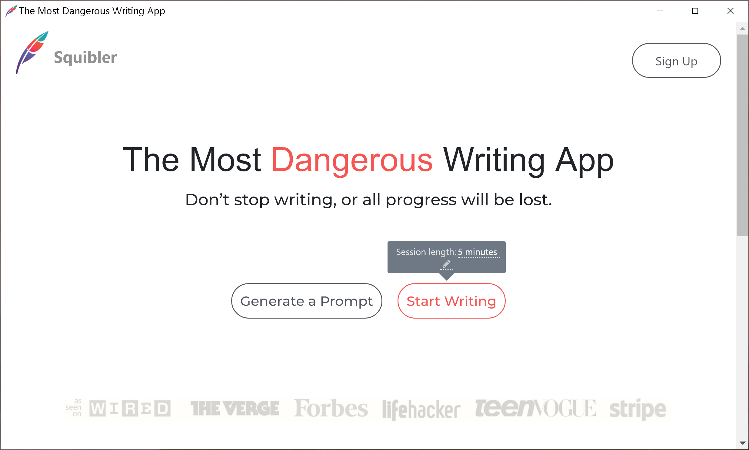 GitHub ianliuy/PortableTheMostDangerousWritingApp 💻 A Desktop App of "The Most Dangerous