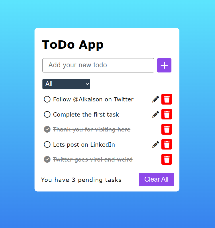 Todo Web App