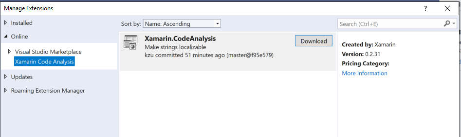 Xamarin Code Analysis installed