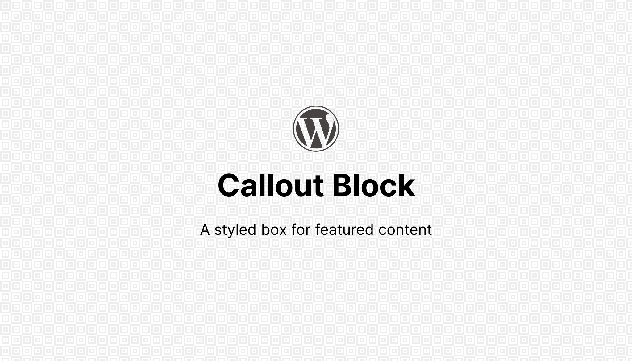 Callout Block