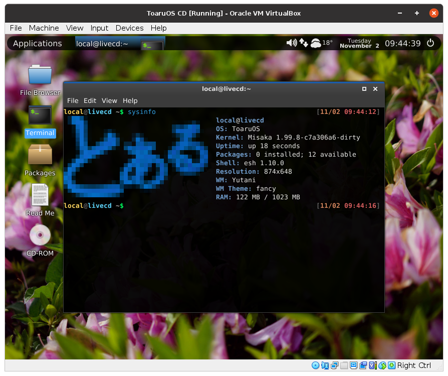 VirtualBox screenshot