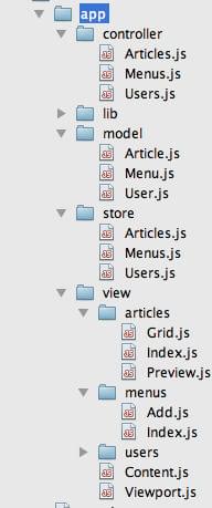 extjs mvc filesname