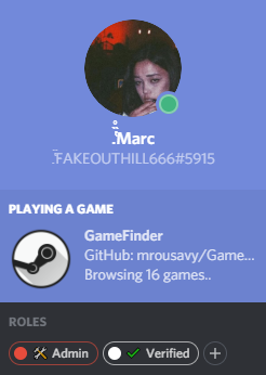 Screenshot of discord RPC