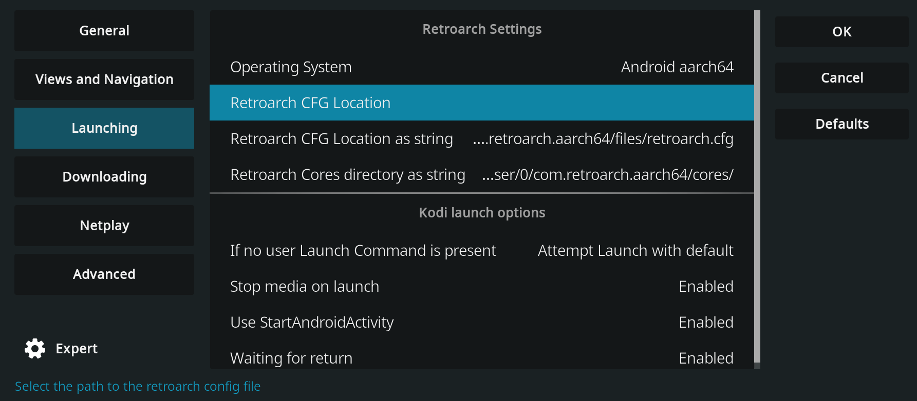 IAGL Retroarch Settings