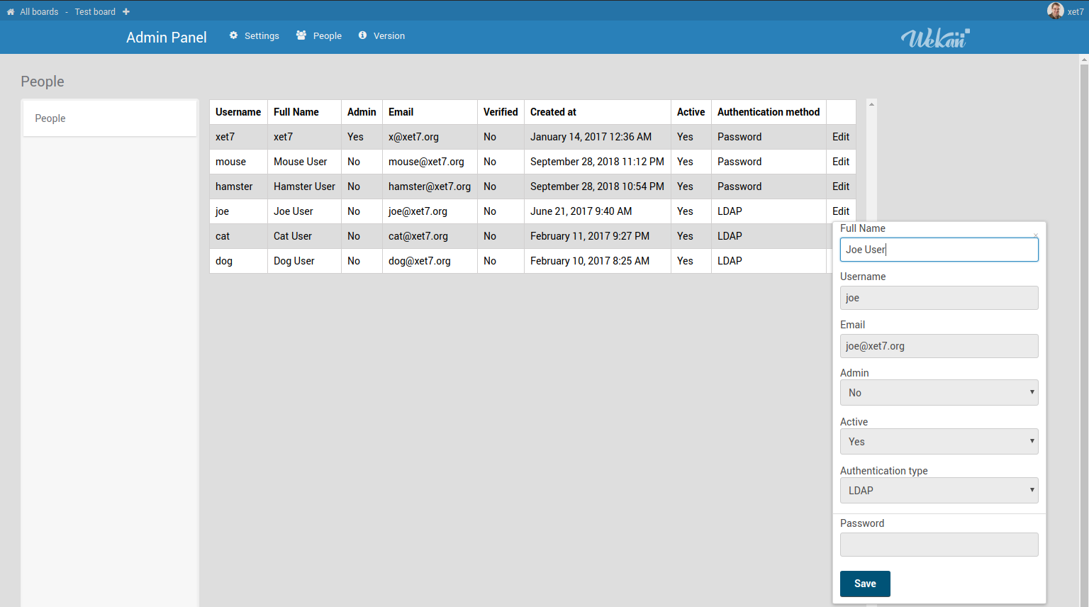 Admin Panel