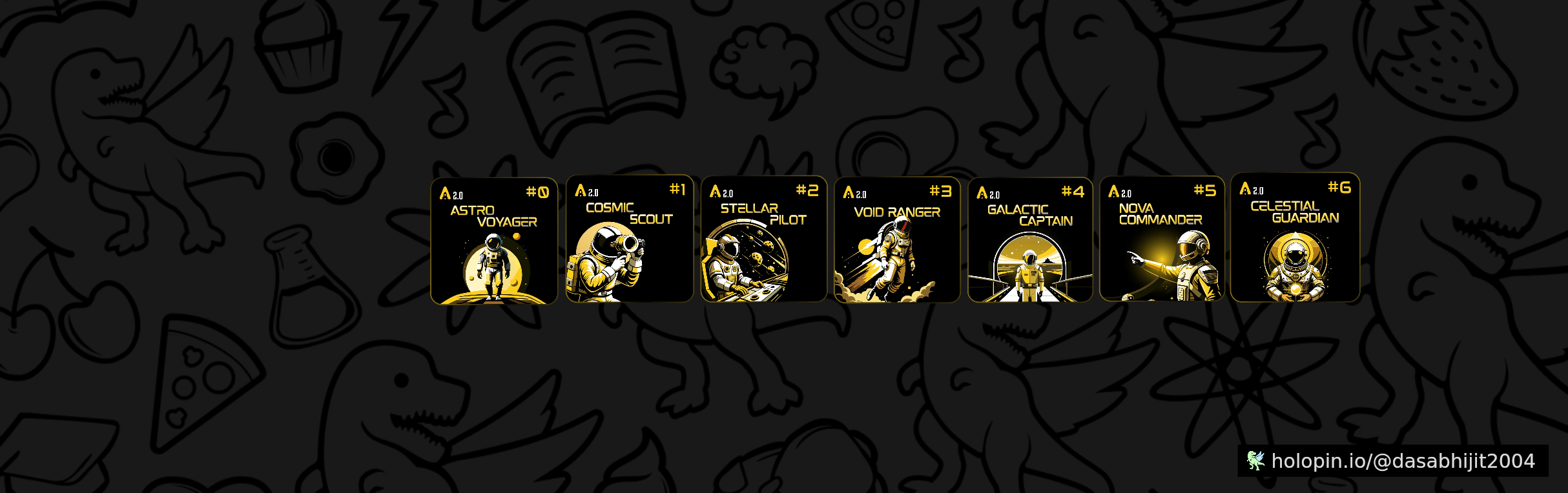 An image of @dasabhijit2004's Holopin badges, which is a link to view their full Holopin profile