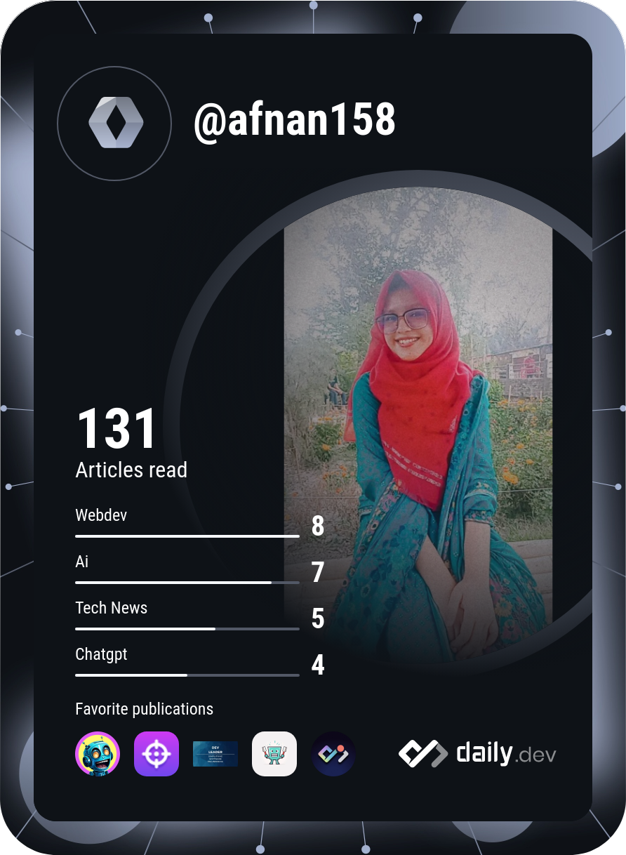 Afnan Ferdousi's Dev Card