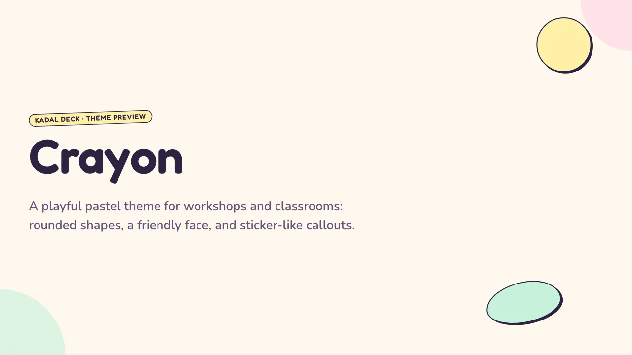 Crayon theme