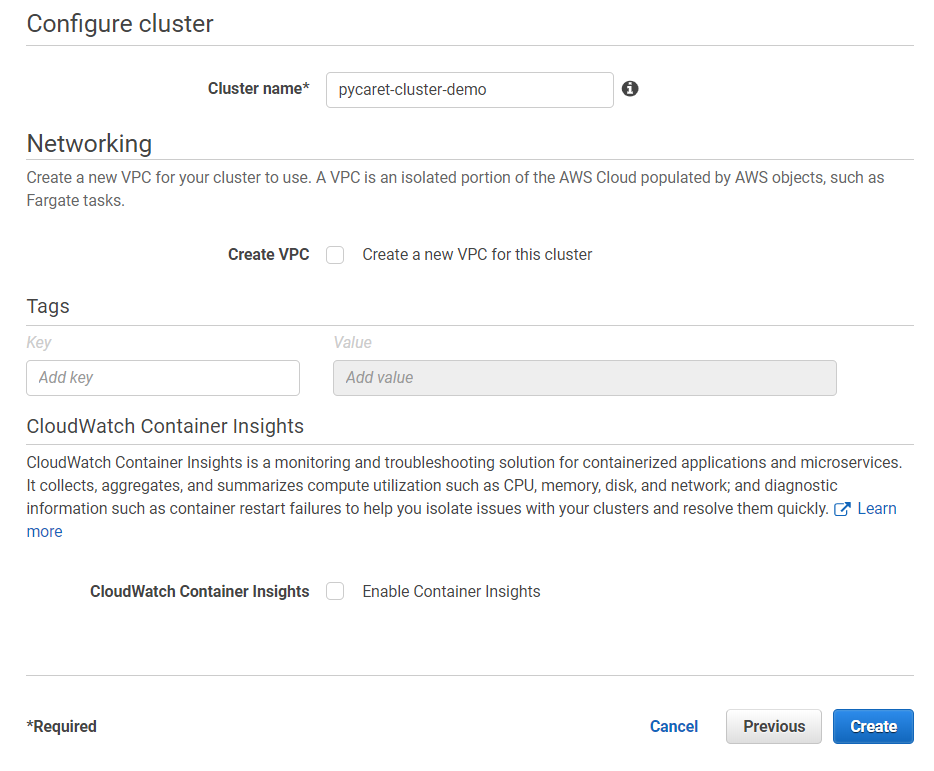 Configure Cluster