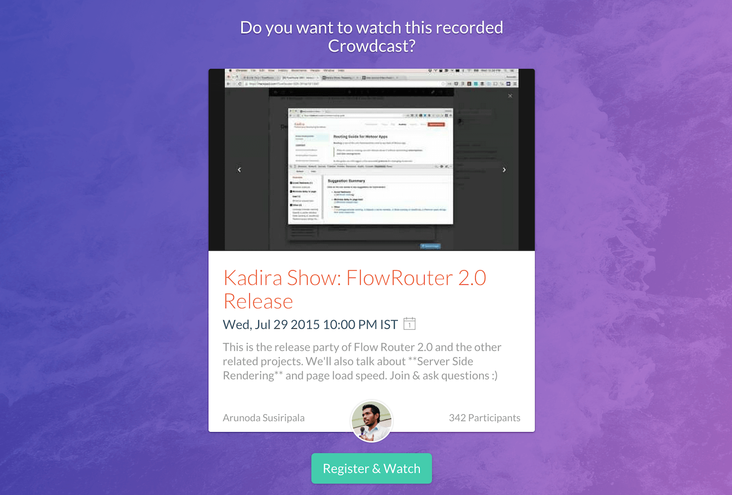 Kadira Show: FlowRouter 2.0