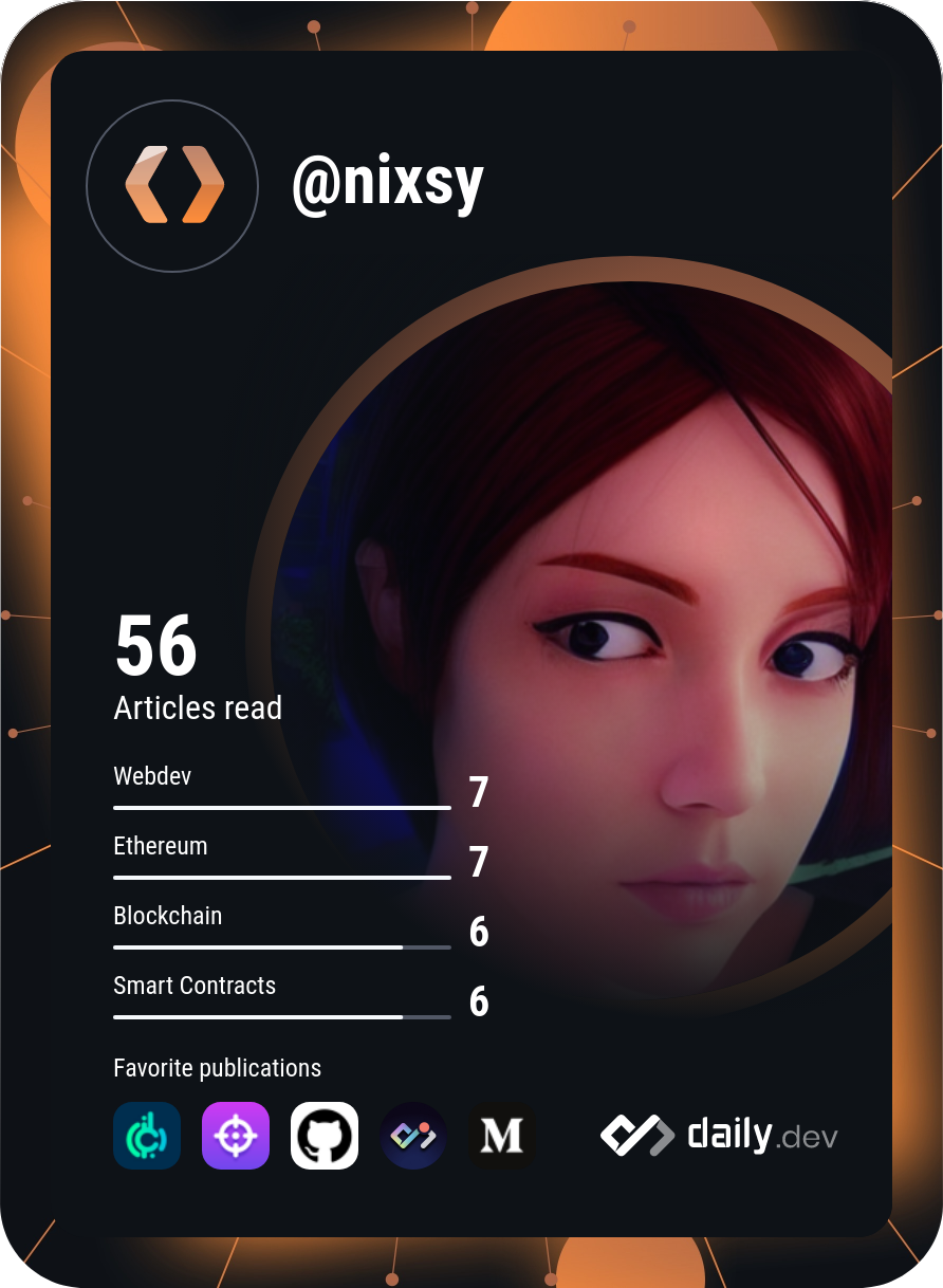 Nicola Cahill's Dev Card