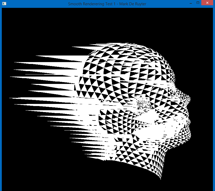 Accidently swapped the slope of the triangles twice after hitting the middle vertex, causing them to drag on past their original bounds