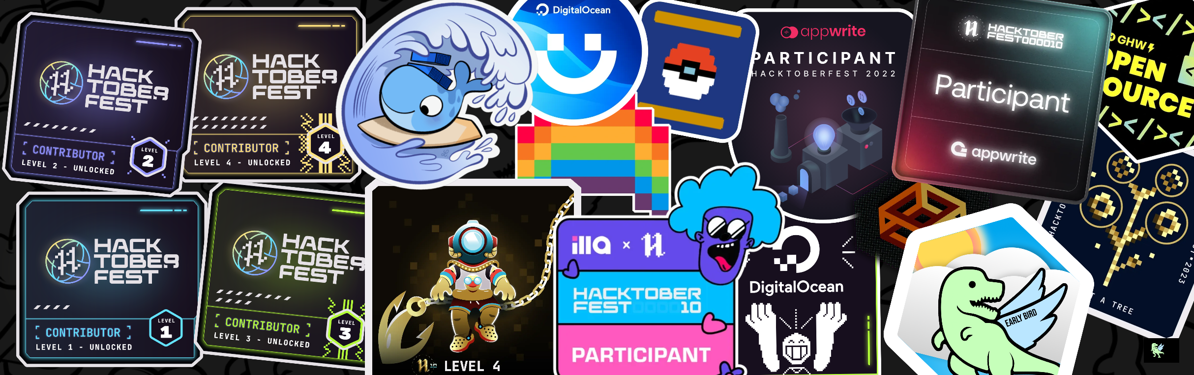 An image of @waxer59's Holopin badges, which is a link to view their full Holopin profile