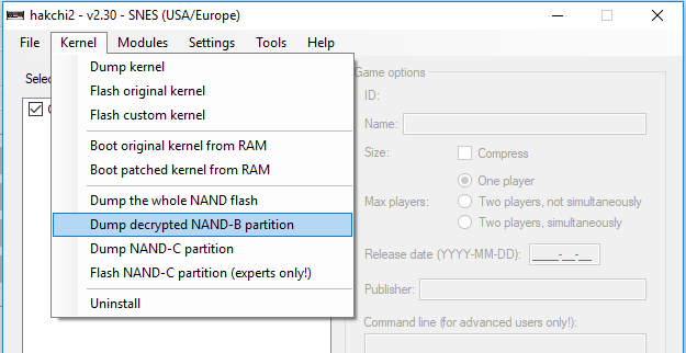 Dumping NAND-B