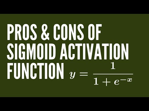 Pros & Cons of Sigmoid Activation Function