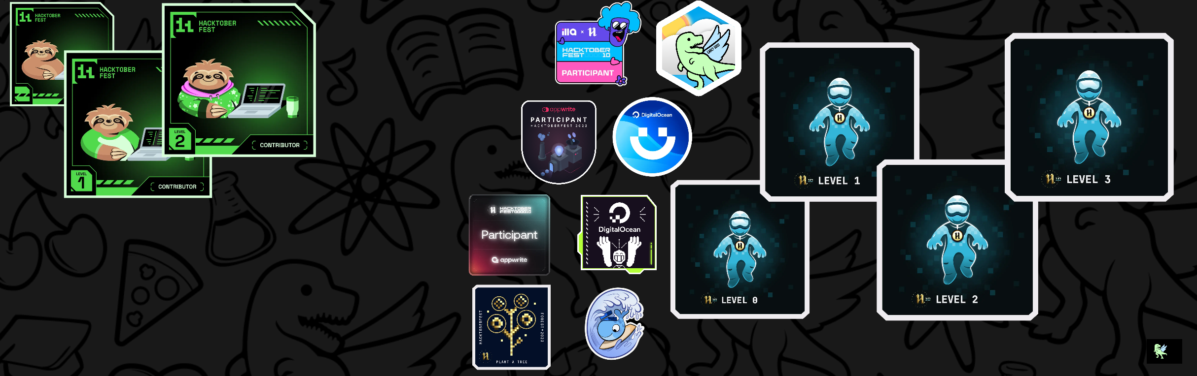 An image of @ganeshkharde's Holopin badges, which is a link to view their full Holopin profile