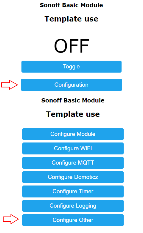 How to get to template config