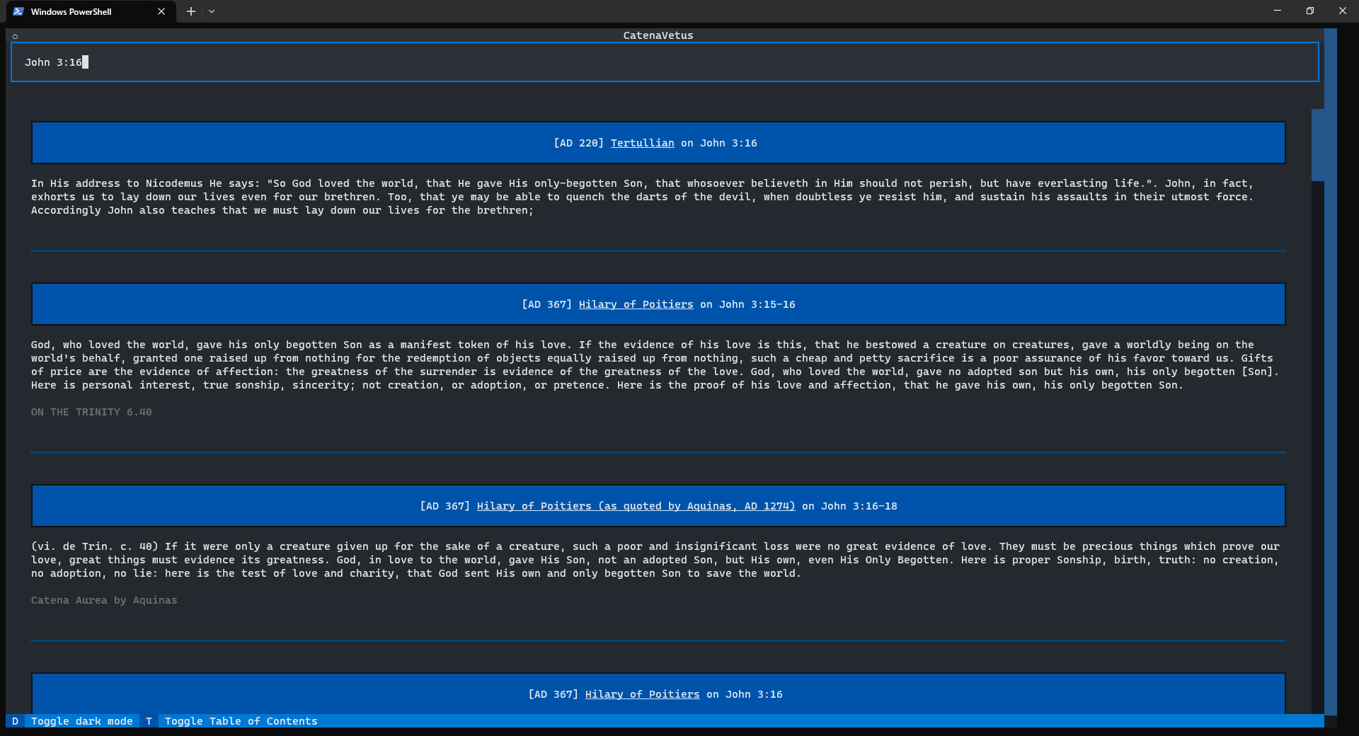 Commentaries on John 3:16